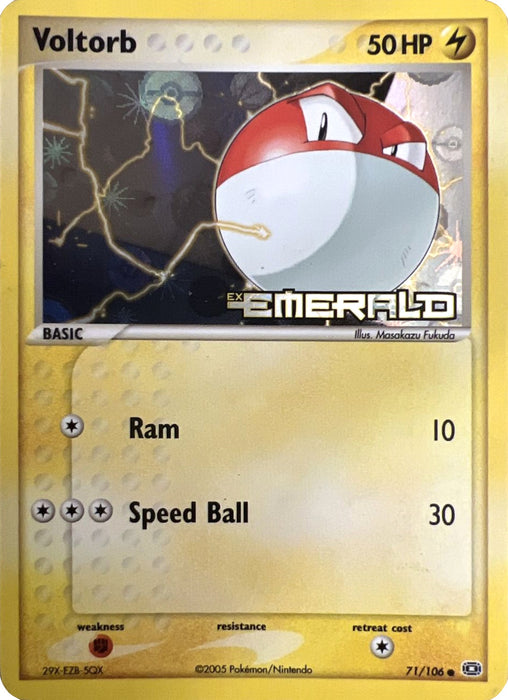 Voltorb (71/106) (Stamped) [EX: Emerald]