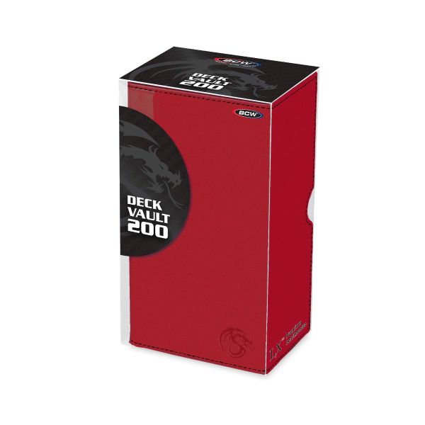 BCW | Deck Box | Deck Vault LX 200 (Red)