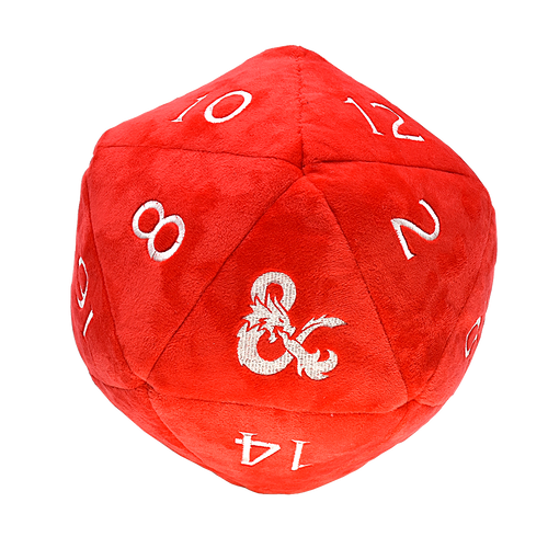 Ultra PRO: Jumbo Red and White D20 Novelty Dice Plush for Dungeons & Dragons