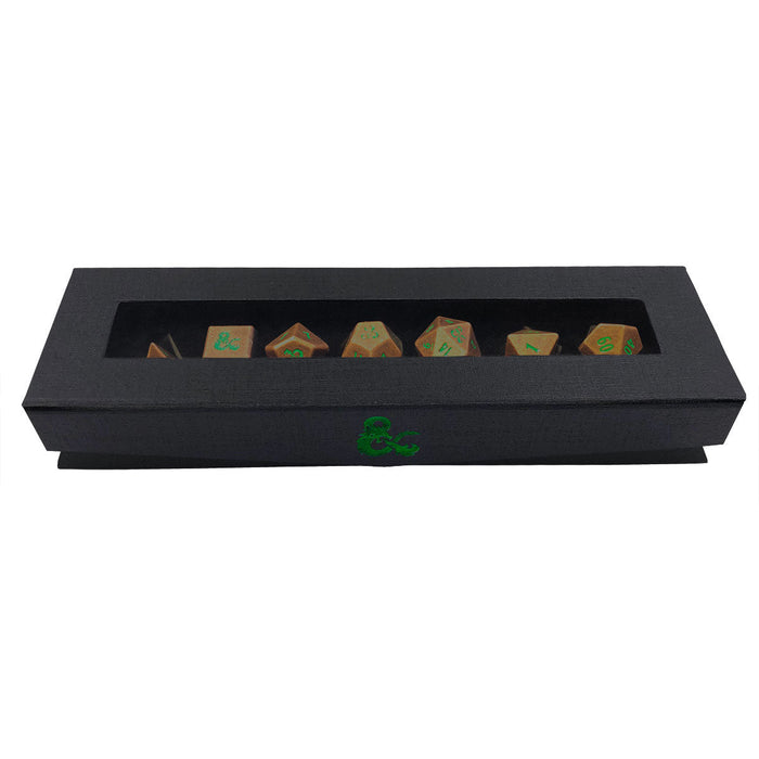 Ultra PRO: Heavy Metal Dice - Feywild (7-Dice Set/Copper & Green)