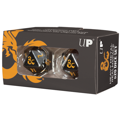 Ultra PRO: Heavy Metal Dice - Spelljammer Realmspace D20 (Gray and Yellow)