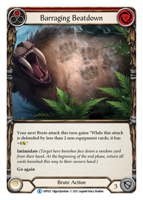 Barraging Beatdown (Red) [1HP022] (History Pack 1)