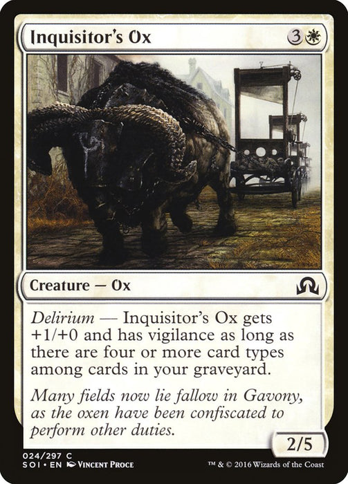 Inquisitor's Ox [Shadows over Innistrad]