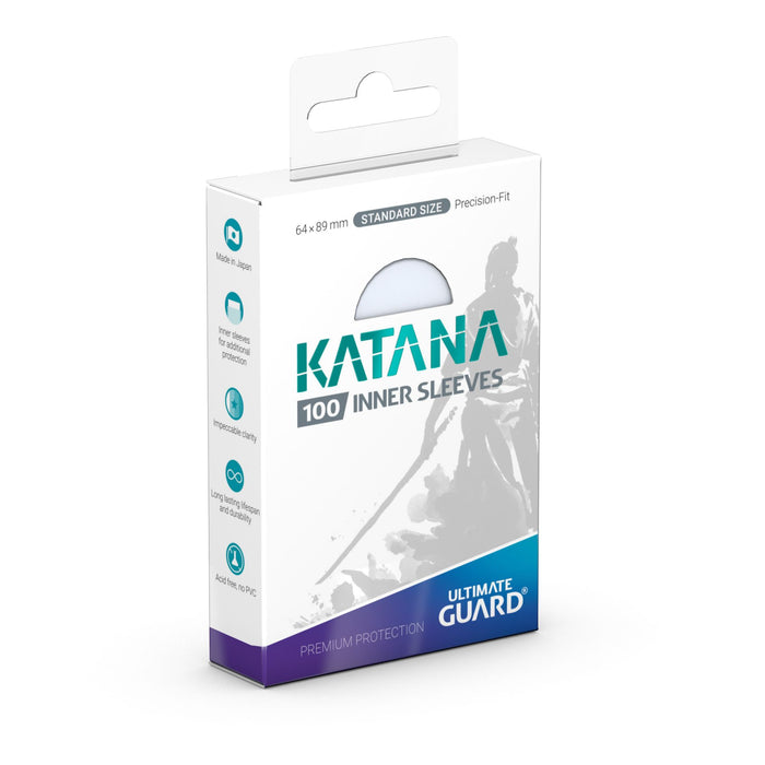 Ultimate Guard | Katana Inner Sleeves | Clear (Standard Size 100ct)