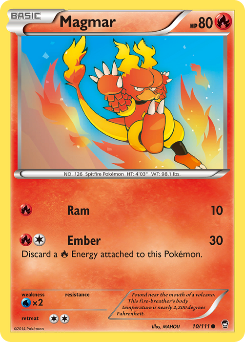 Magmar (10/111) [XY: Furious Fists]