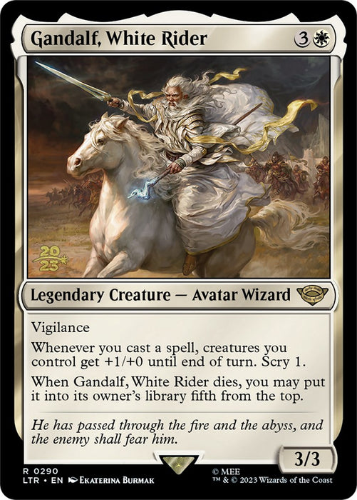Gandalf, White Rider [The Lord of the Rings: Tales of Middle-Earth Prerelease Promos]