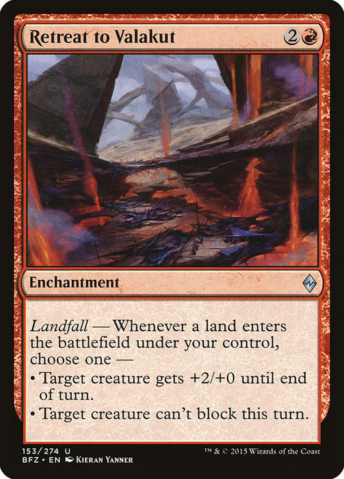 Retreat to Valakut [Battle for Zendikar]