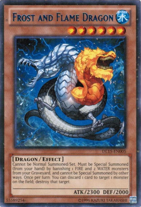 Frost and Flame Dragon (Blue) [DL15-EN005] Rare