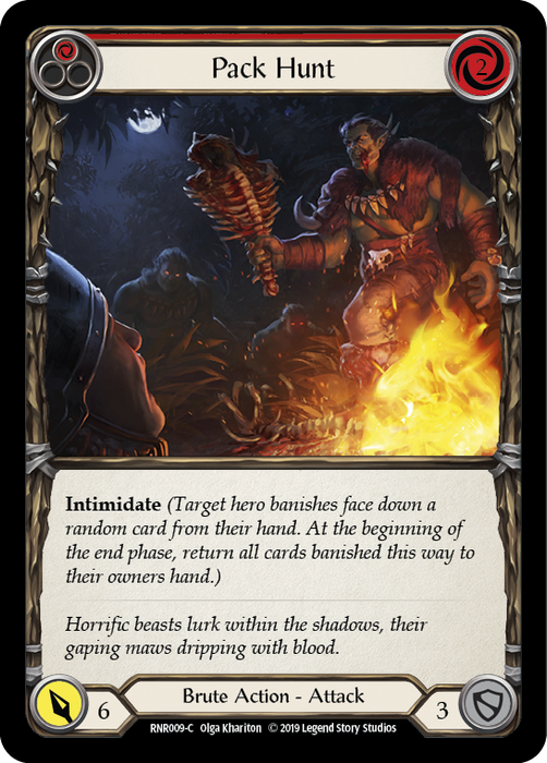 Pack Hunt (Red) [RNR009-C] (Rhinar Hero Deck)  1st Edition Normal