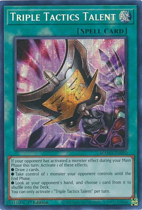 Triple Tactics Talent [MAMA-EN090] Secret Pharaoh's Rare