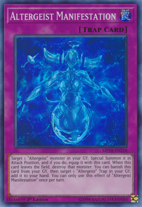 Altergeist Manifestation [MP18-EN216] Super Rare