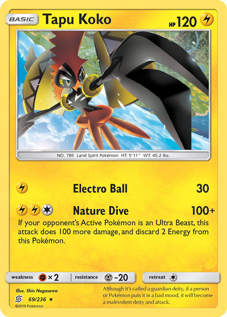 Tapu Koko (69/236) [Sun & Moon: Unified Minds] — Gray Gauntlet Games
