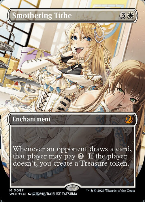 Smothering Tithe (Anime Borderless) (Confetti Foil) [Wilds of Eldraine: Enchanting Tales]
