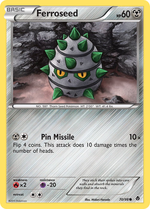 Ferroseed (70/98) [Black & White: Emerging Powers]