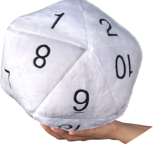 Ultra PRO | Jumbo D20 | Novelty Dice Plush (White)