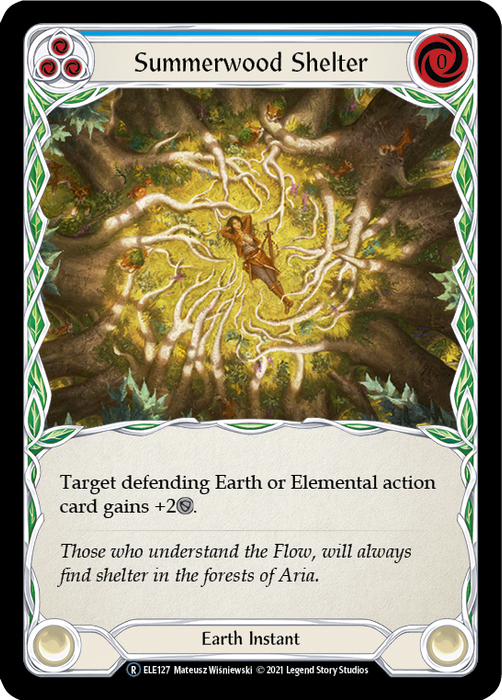 Summerwood Shelter (Blue) [U-ELE127] (Tales of Aria Unlimited)  Unlimited Rainbow Foil