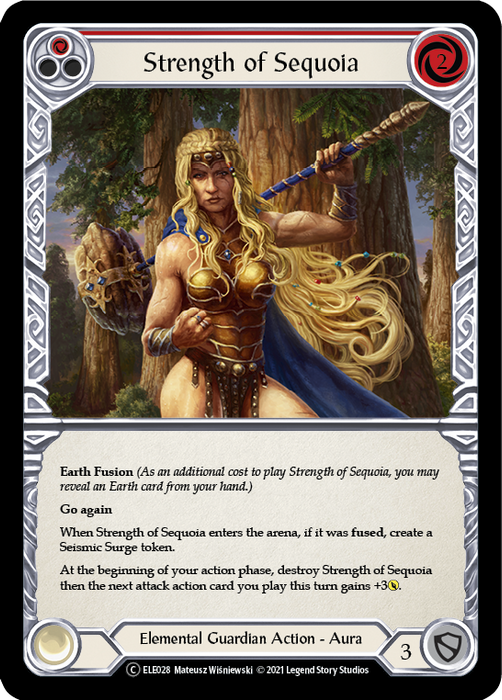 Strength of Sequoia (Red) [U-ELE028] (Tales of Aria Unlimited)  Unlimited Normal