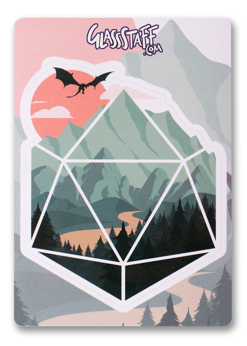 Glass Staff | Vinyl Sticker | D20 Scene