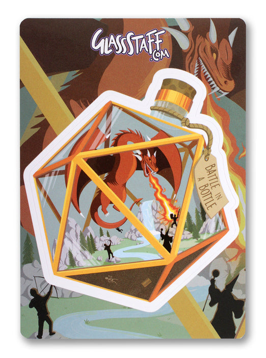 Glass Staff | Vinyl Sticker | Battle in a Bottle