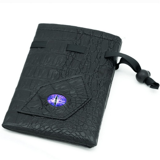 Foam Brain | Dice Bag | Black Leatherette (Dark Mage Eye)