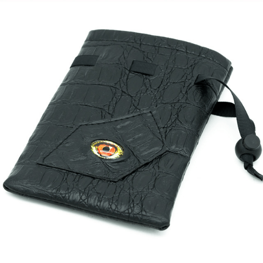 Foam Brain | Dice Bag | Black Leatherette (Fire Demon Eye)
