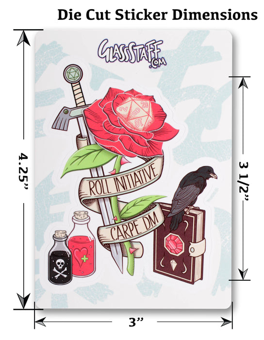 Glass Staff | Vinyl Sticker | Carpe DM