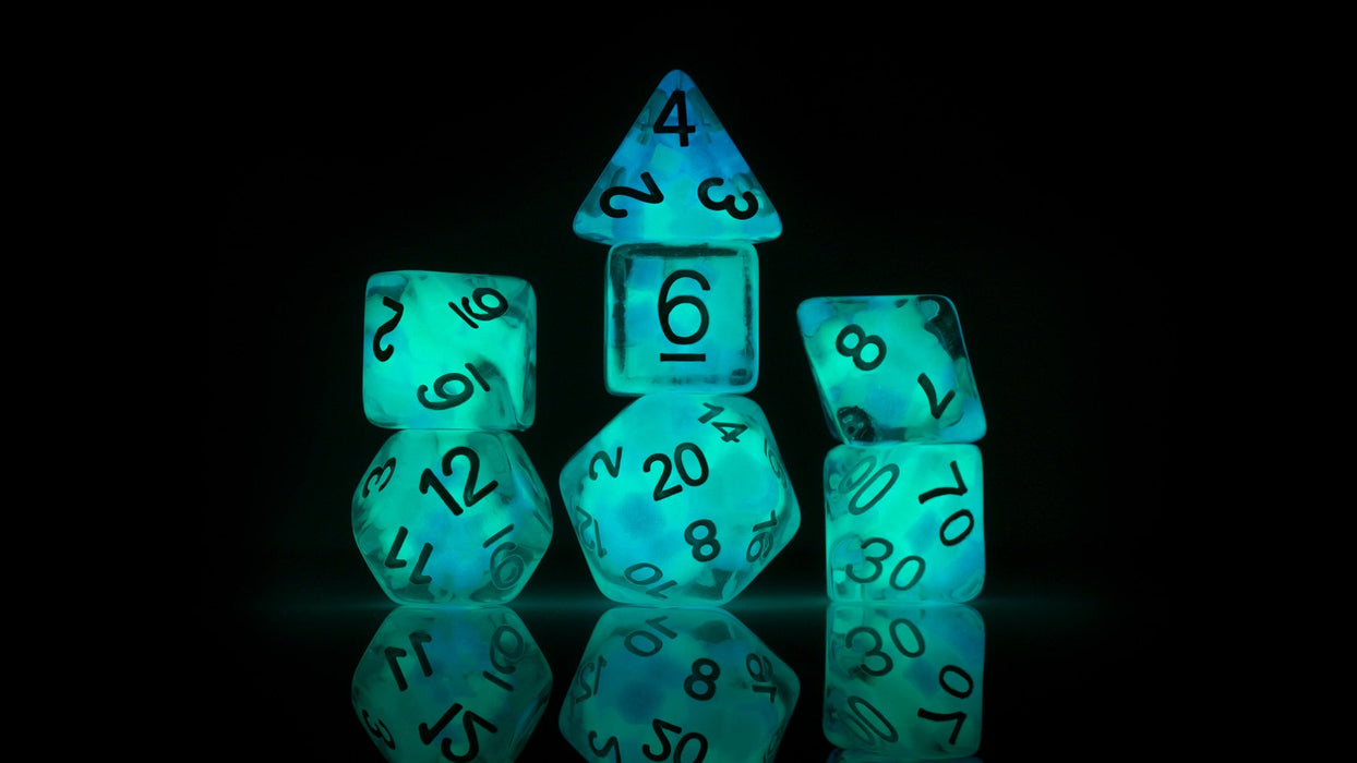 Sirius Dice | Dice Set | Cotton Candy Glowworm