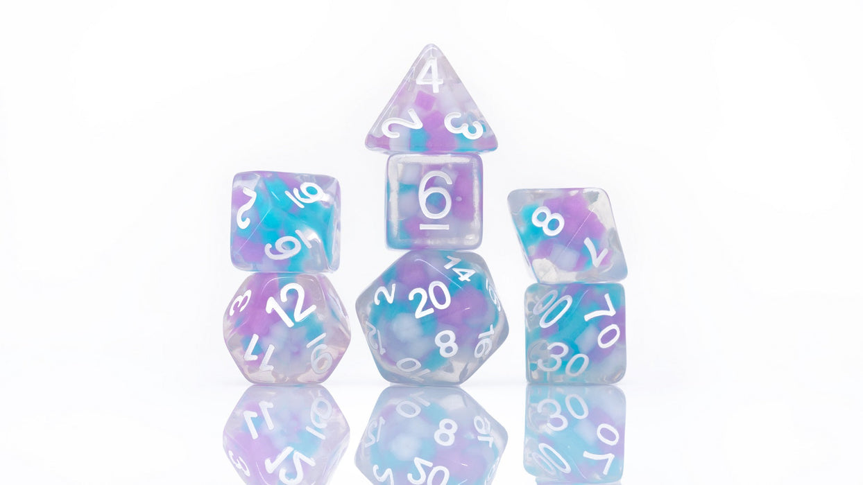 Sirius Dice | Dice Set | Cotton Candy Glowworm