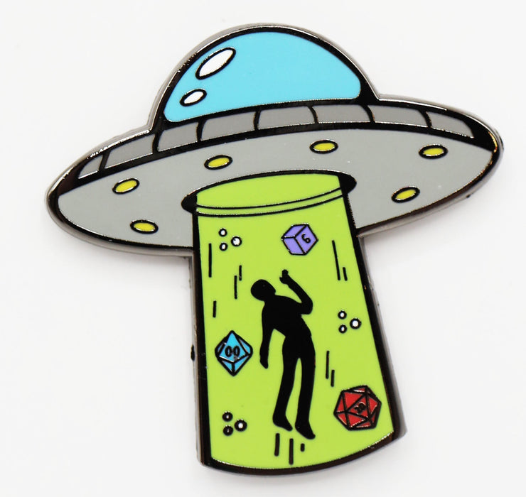 Foam Brain | Enamel Pin | Dice Abduction