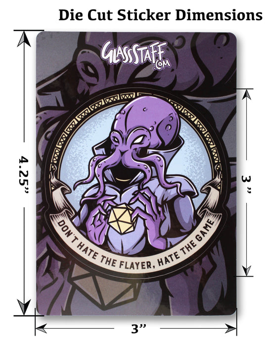 Glass Staff | Vinyl Sticker | Don't Hate the Flayer