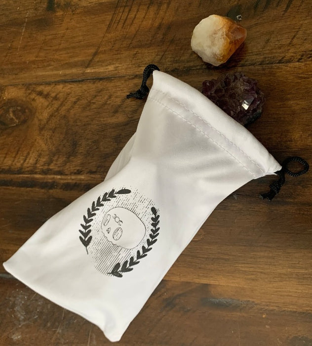 Cat Rocketship | Dice Bag | White