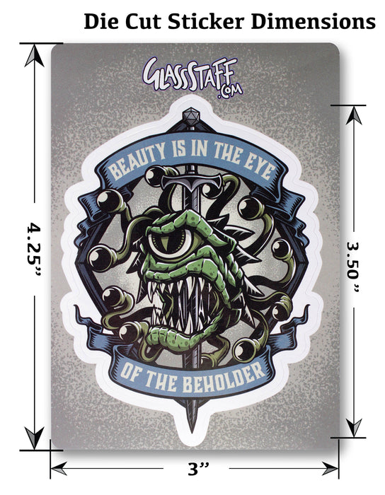 Glass Staff | Vinyl Sticker | Eye of the Beholder