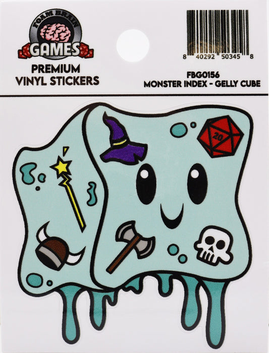 Foam Brain | Monster Index Sticker | Gelly Cube