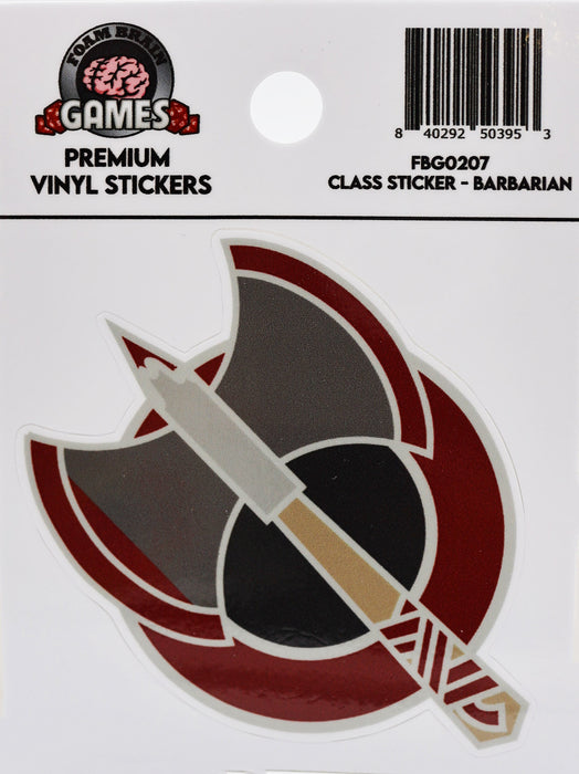 Foam Brain | Class Sticker | Barbarian