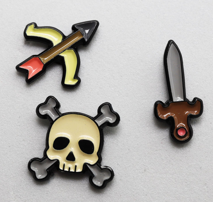 Foam Brain | Mini Enamel Pins | Battle Pack