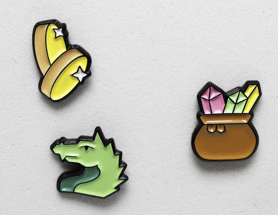 Foam Brain | Mini Enamel Pins | Dragon's Hoard