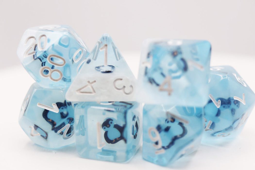 Foam Brain | Polyhedral 7-Die Set | Frozen Penguin