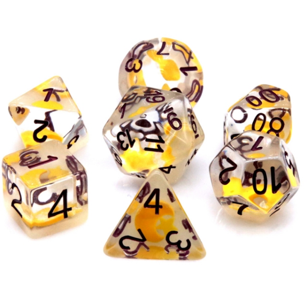 Foam Brain | Polyhedral 7-Die Set | Moon & Star