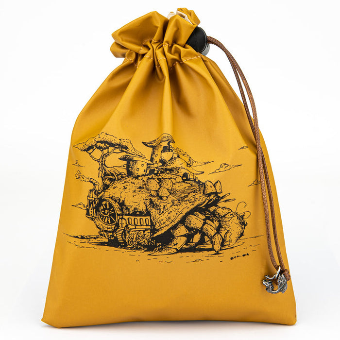 Hymn of the Ghost | Leather Dice Bag | Hermit Crab (Yellow)
