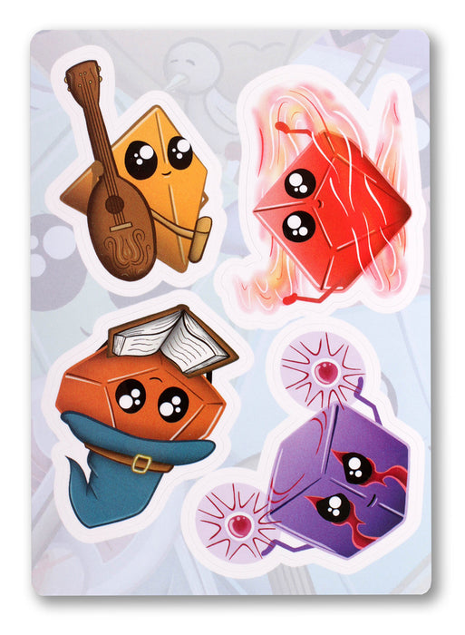 Glass Staff | Vinyl Sticker | Kawaii Dice (Pack 2)