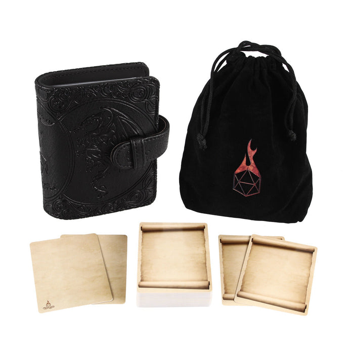 Forged Gaming | Spell Card Book | Dragon Edition (Black)