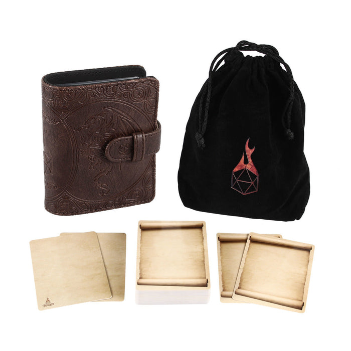 Forged Gaming | Spell Card Book | Dragon Edition (Brown)