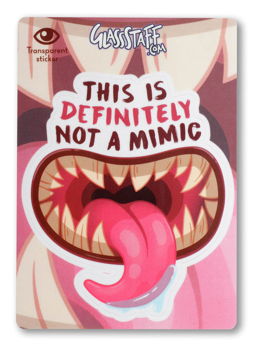 Glass Staff | Vinyl Sticker | Definitely Not a Mimic