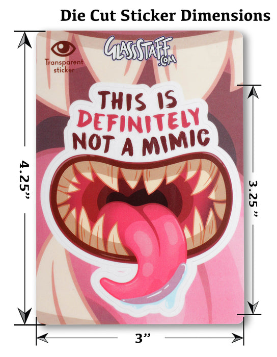 Glass Staff | Vinyl Sticker | Definitely Not a Mimic