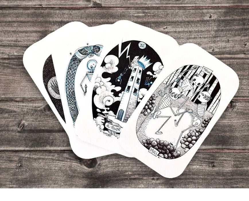 Cat Rocketship | The Skeleton Tarot Deck