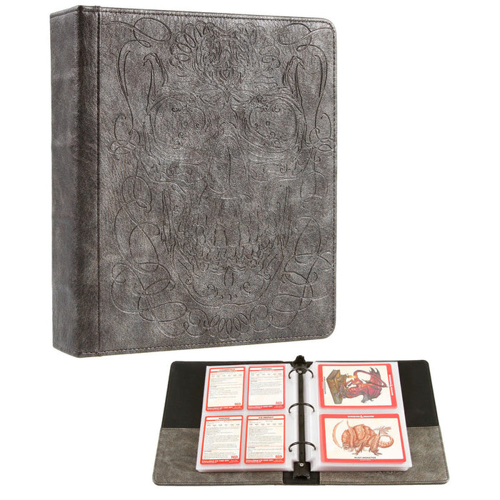 Forged Gaming | Monster & Spell Card Binder | Skull Edition (Pewter)