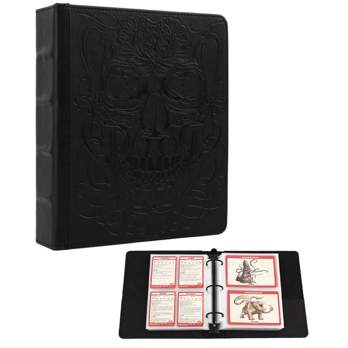 Forged Gaming | Monster & Spell Card Binder | Skull Edition (Black)