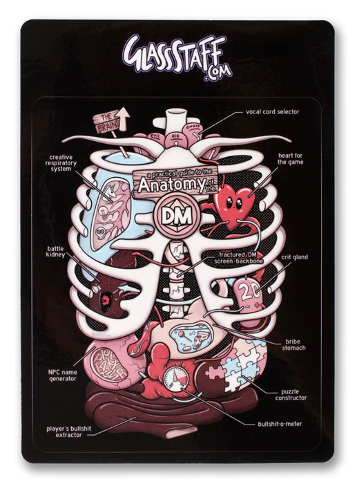 Glass Staff | Vinyl Sticker | Anatomy of the DM