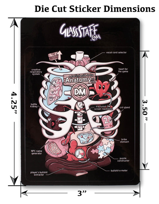 Glass Staff | Vinyl Sticker | Anatomy of the DM