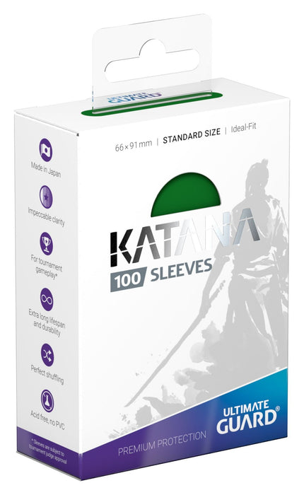 Katana Sleeves | Standard | Ideal Fit | 100ct (Green)